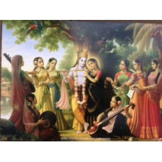 Radha Krishna and the Eight Chief Gopies